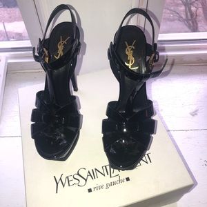 YSL T-Strap Platform Sandals